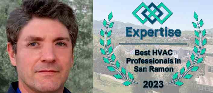 Pat Rosen of AC Repair San Ramon with 2023 Expertise award for Best HVAC Professionals in San Ramon