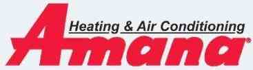 Logo of Amana, a trusted name in the HVAC industry known for its reliable and energy-efficient heating and cooling solutions.
