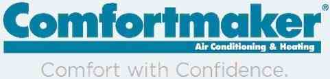 Logo of Comfortmaker, a reputable HVAC brand known for its durable and efficient heating and cooling products.