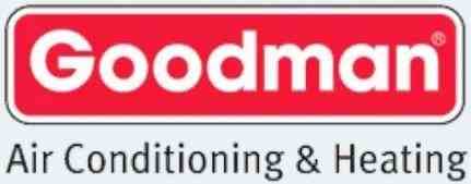 Logo of Goodman, a trusted HVAC brand known for its high-quality and affordable heating and cooling systems.