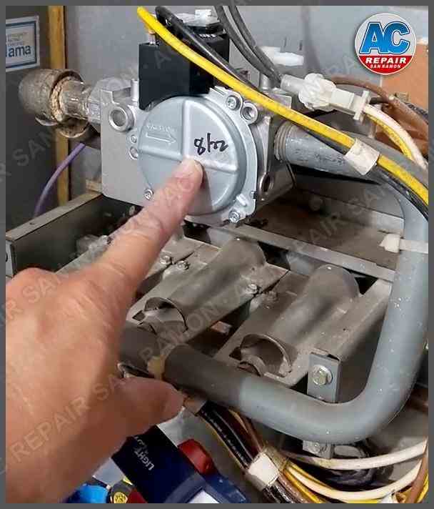AC Repair San Ramon technician replacing gas valve during furnace repair service